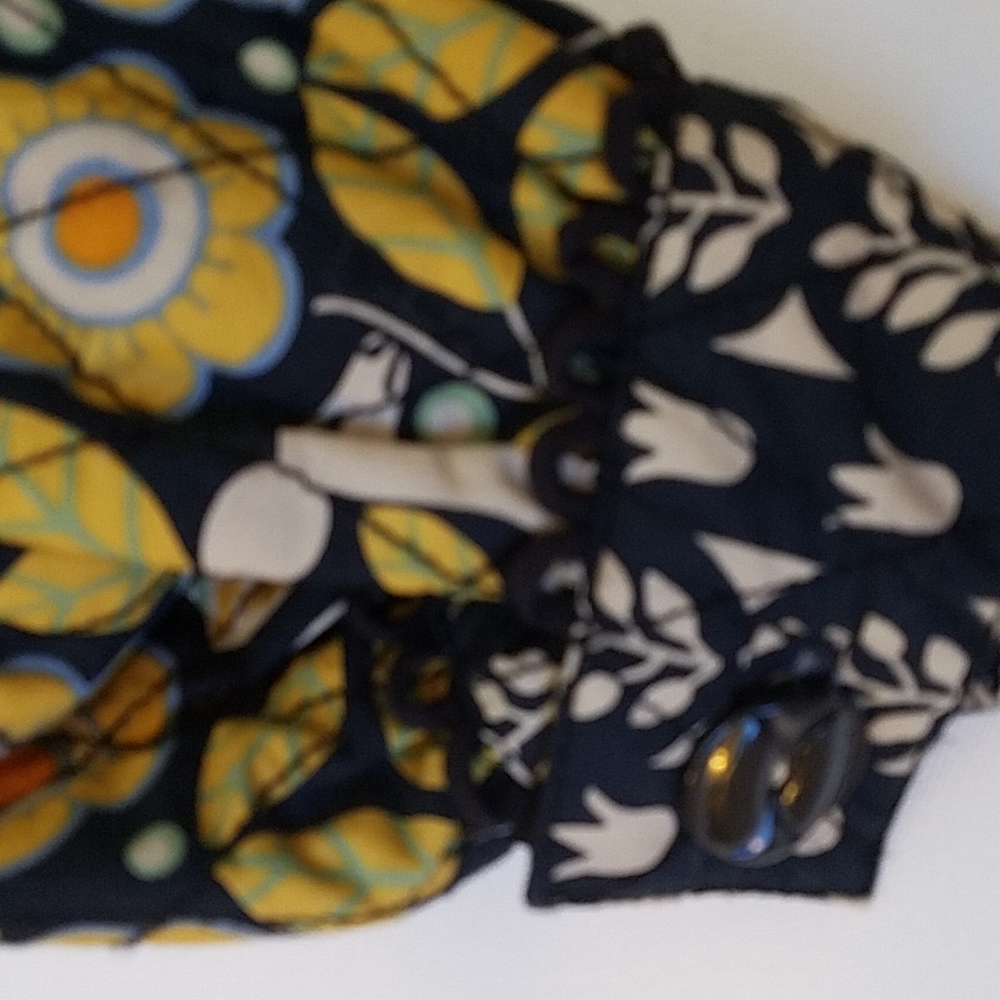 Anthropologie Elevenses Quilted Folk Art Jacket with Corded Loop Trim Detail 4 - Picture 6 of 11